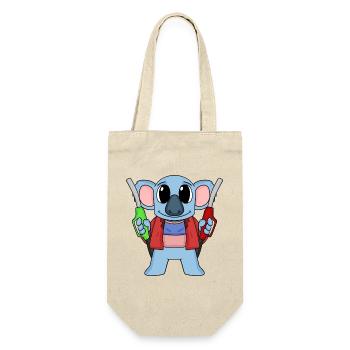 Gas station attendant Koala gas station - Gift Bag for Bottles - nature - Front