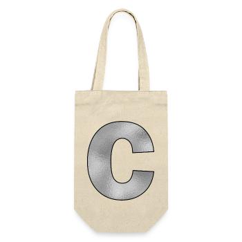 Lettre C Argent - Sac à bouteille - nature - Devant