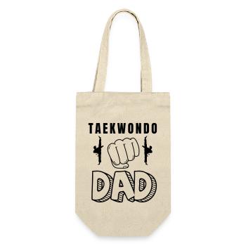 Kampfsport für Männer Lustiger Taekwondo-Vater - Geschenkbeutel für Flaschen - Natur - Vorne