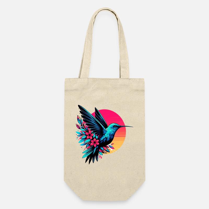 Kolibri - Geschenkbeutel für Flaschen - Natur