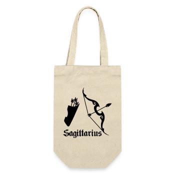 Bow and arrow Archer Sagittarius - Gift Bag for Bottles - nature - Front