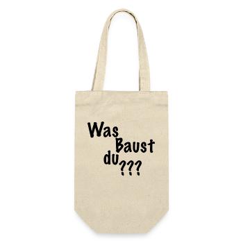 Bauspaßundmehr Kollektion - Geschenkbeutel für Flaschen - Natur - Vorne