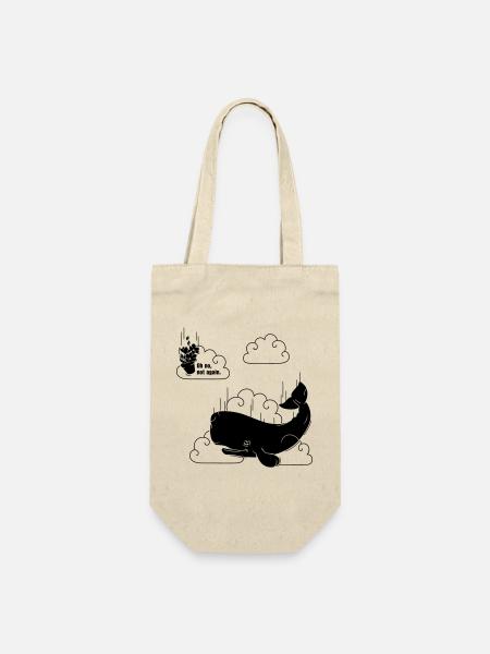 Petunia & Whale - Geschenkbeutel für Flaschen - Natur