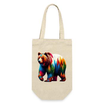 Bear - Gift Bag for Bottles - nature - Front