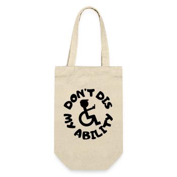 Don't deny my disability # - Gift Bag for Bottles - nature - Front