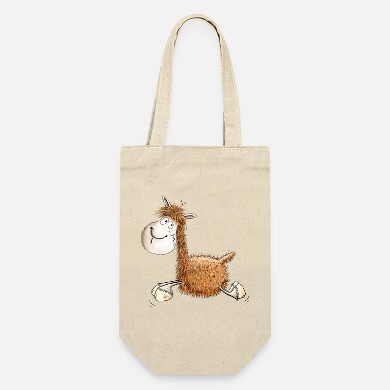 Lustiges Lama Für Lama Oder Alpaka Freunde - Geschenkbeutel für Flaschen - Natur