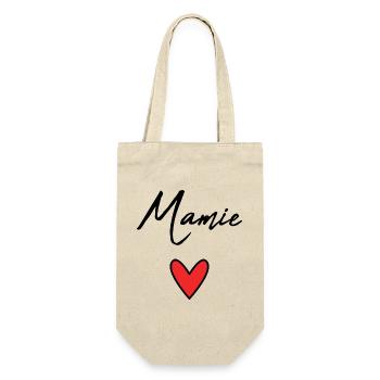 MAMIE. GRAND-MERE. FÊTE DES MÈRES. BONNE FÊTE - Sac à bouteille - nature - Devant