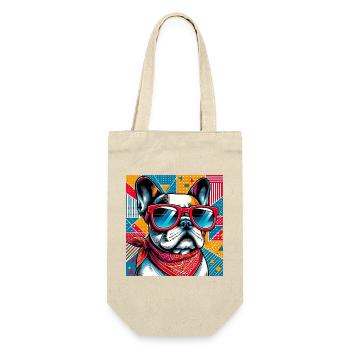 French Bulldog Dog - Gift Bag for Bottles - nature - Front