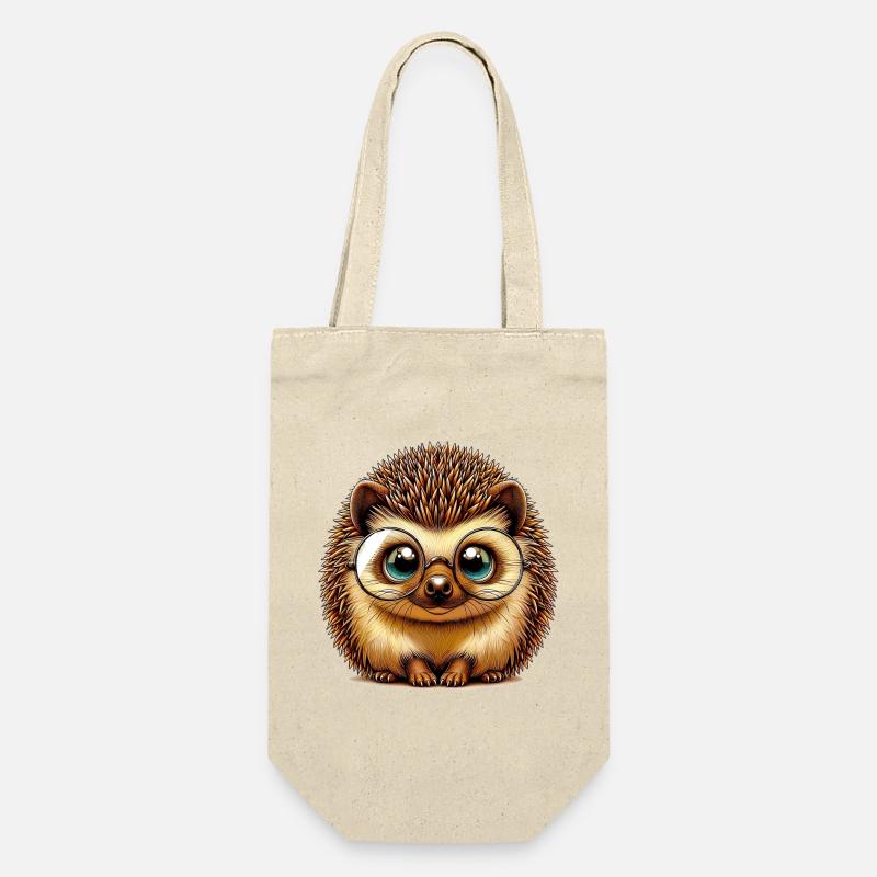 Igel - Geschenkbeutel für Flaschen - Natur