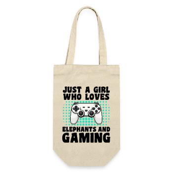 Gamer & Elephants Video Games & Majestic Power - Gift Bag for Bottles - nature - Front