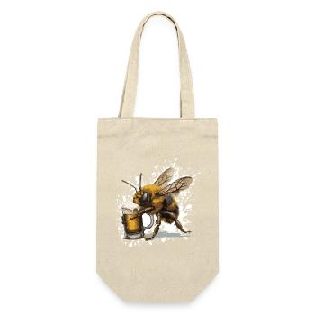 Bee Beer Funny - Gift Bag for Bottles - nature - Front