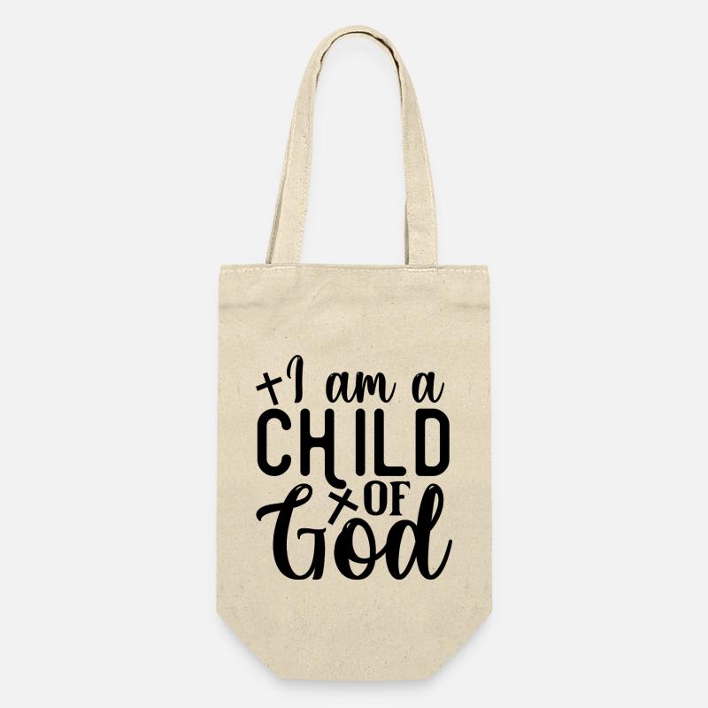Kind Gottes - Geschenkbeutel für Flaschen - Natur