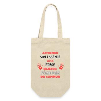 Meine Essenz gegen das Alltägliche - Geschenkbeutel für Flaschen - Natur - Vorne