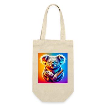 Koala - Geschenkbeutel für Flaschen - Natur - Vorne