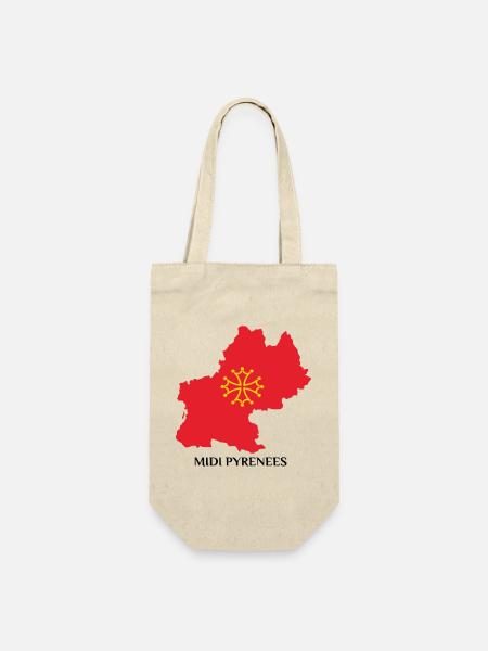 Carte du midi-pyrénée - Sac à bouteille - nature