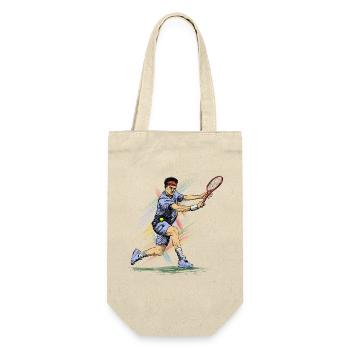 Tennis - Geschenkbeutel für Flaschen - Natur - Vorne