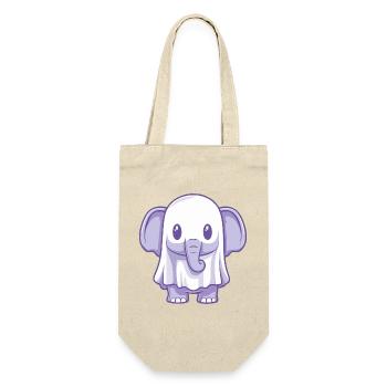Éléphant Halloween Fantôme - Sac à bouteille - nature - Devant