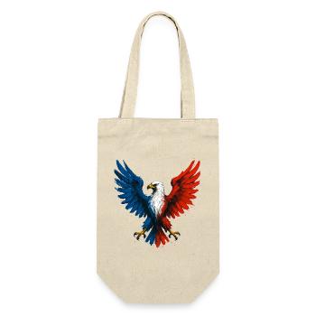 Aigle flamboyant bleu blanc rouge France Patriote - Sac à bouteille - nature - Devant