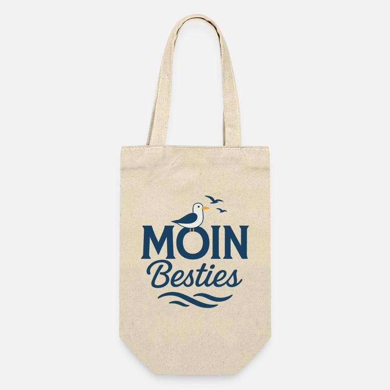 Moin Besties Salutation de la mer - Sac à bouteille - nature