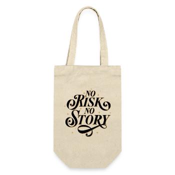 No Risk. No Story. - Gift Bag for Bottles - nature - Front