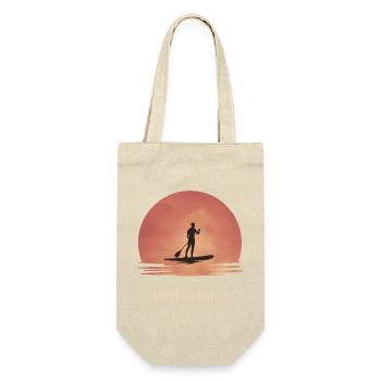 Sunset SUP – Tranquility on the water - Gift Bag for Bottles - nature - Front