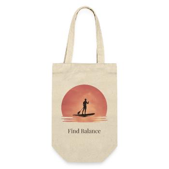 Sunset SUP – Tranquility on the water - Gift Bag for Bottles - nature - Front