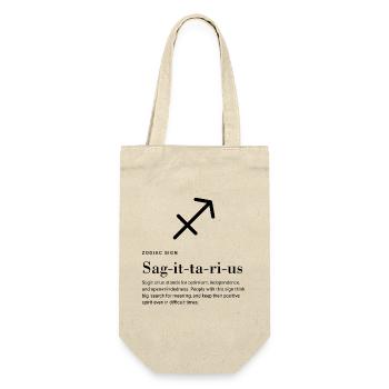 Sagittarius - Zodiac Sign - Geschenkbeutel für Flaschen - Natur - Vorne