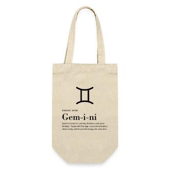Gemini - Zodiac sign - Geschenkbeutel für Flaschen - Natur - Vorne