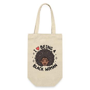 J’adore être une femme noire Pride Design - Sac à bouteille - nature - Devant