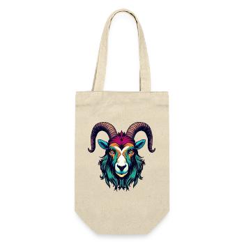 Goat Head Artwork - Gift Bag for Bottles - nature - Front
