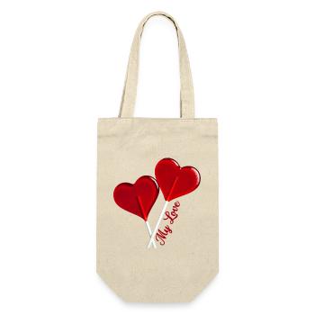 My Love Declaration - Gift Bag for Bottles - nature - Front