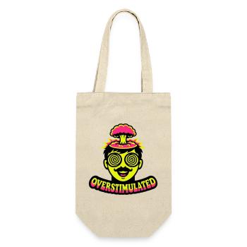 Overstimulated Neon Head - Gift Bag for Bottles - nature - Front