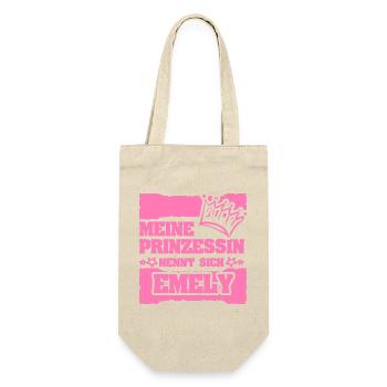 Spruch Emely - Geschenkbeutel für Flaschen - Natur - Vorne