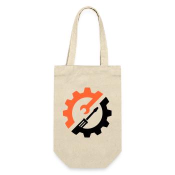 Gear Tool – Mechanic Logo - Gift Bag for Bottles - nature - Front