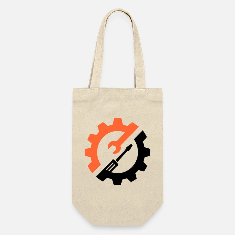 Outil d’engrenage – Logo du mécanicien - Sac à bouteille - nature
