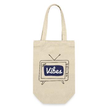 Lettrage à la main Vibes Navy Patch - Sac à bouteille - nature - Devant