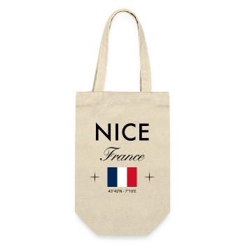Nice, France, Coordonnées Souvenir de voyage - Sac à bouteille - nature - Devant