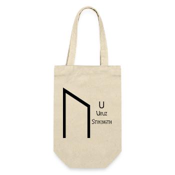 Uruz Rune Complete Black – Viking Futhark - Sac à bouteille - nature - Devant