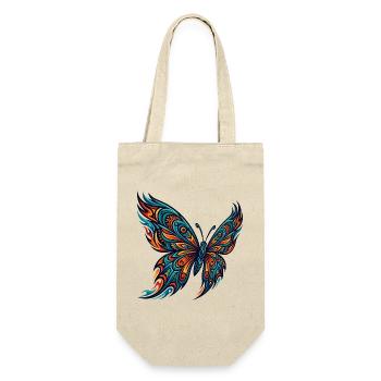 Orangefarbener Schmetterling der amerikanischen Ur - Geschenkbeutel für Flaschen - Natur - Vorne