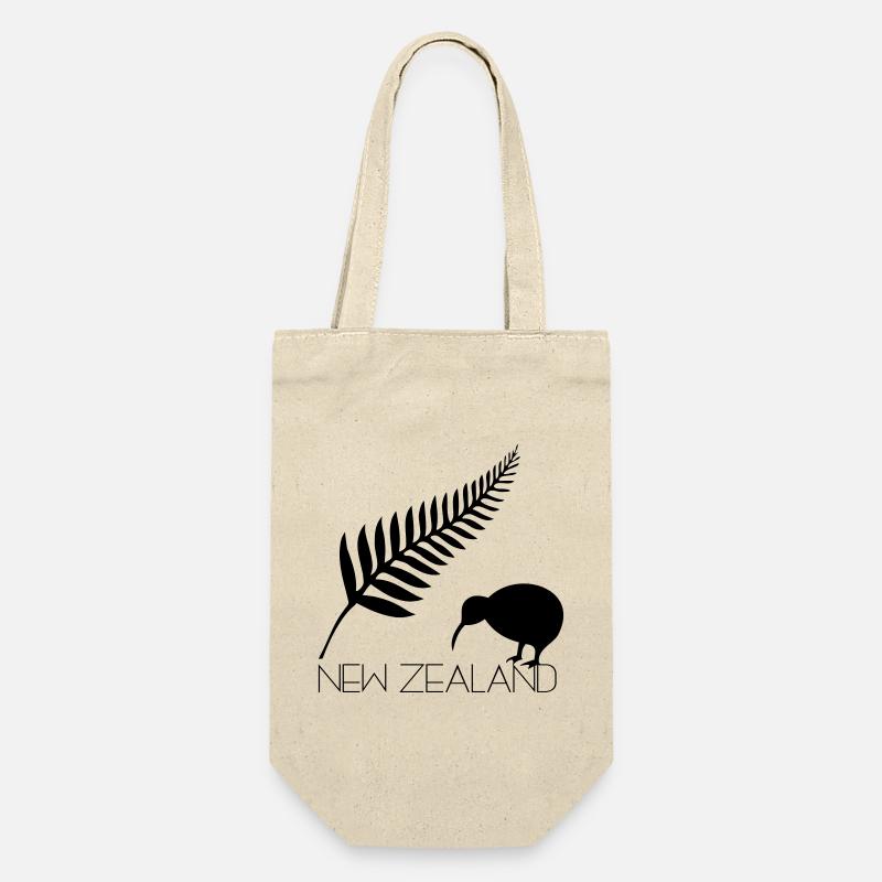Neuseeland Bootfahren und Kiwi - Geschenkbeutel für Flaschen - Natur