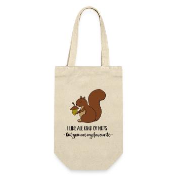 Eichhörnchen - Geschenkbeutel für Flaschen - Natur - Vorne