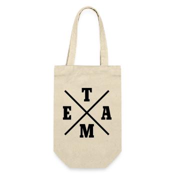 Team Cross - Gift Bag for Bottles - nature - Front