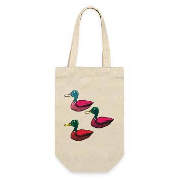 Ducks pack of three - Gift Bag for Bottles - nature - Front