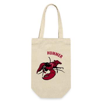 Hummer - Geschenkbeutel für Flaschen - Natur - Vorne