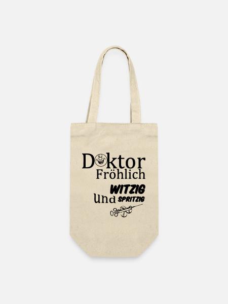 Doktor Fröhlich Geschenk - Geschenkbeutel für Flaschen - Natur