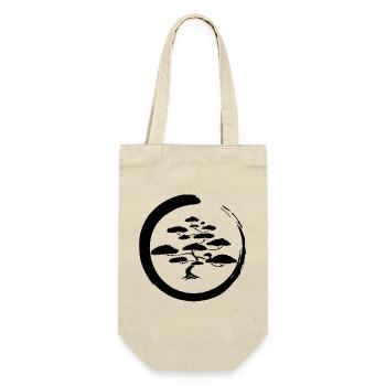 Black Japanese tree - Gift Bag for Bottles - nature - Front