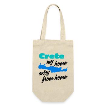 Kreta – meine zweite Heimat - Geschenkbeutel für Flaschen - Natur - Vorne