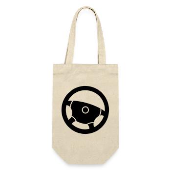 Auto Steering Wheel Driving Instructor - Gift Bag for Bottles - nature - Front