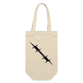 Barbed wire coupling piece - Gift Bag for Bottles - nature - Front