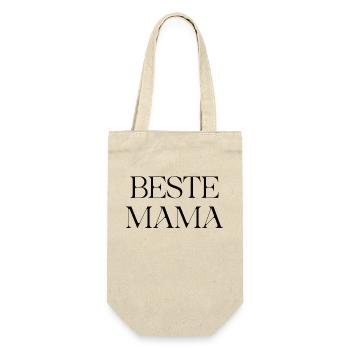 BESTE MAMA - Geschenkbeutel für Flaschen - Natur - Vorne